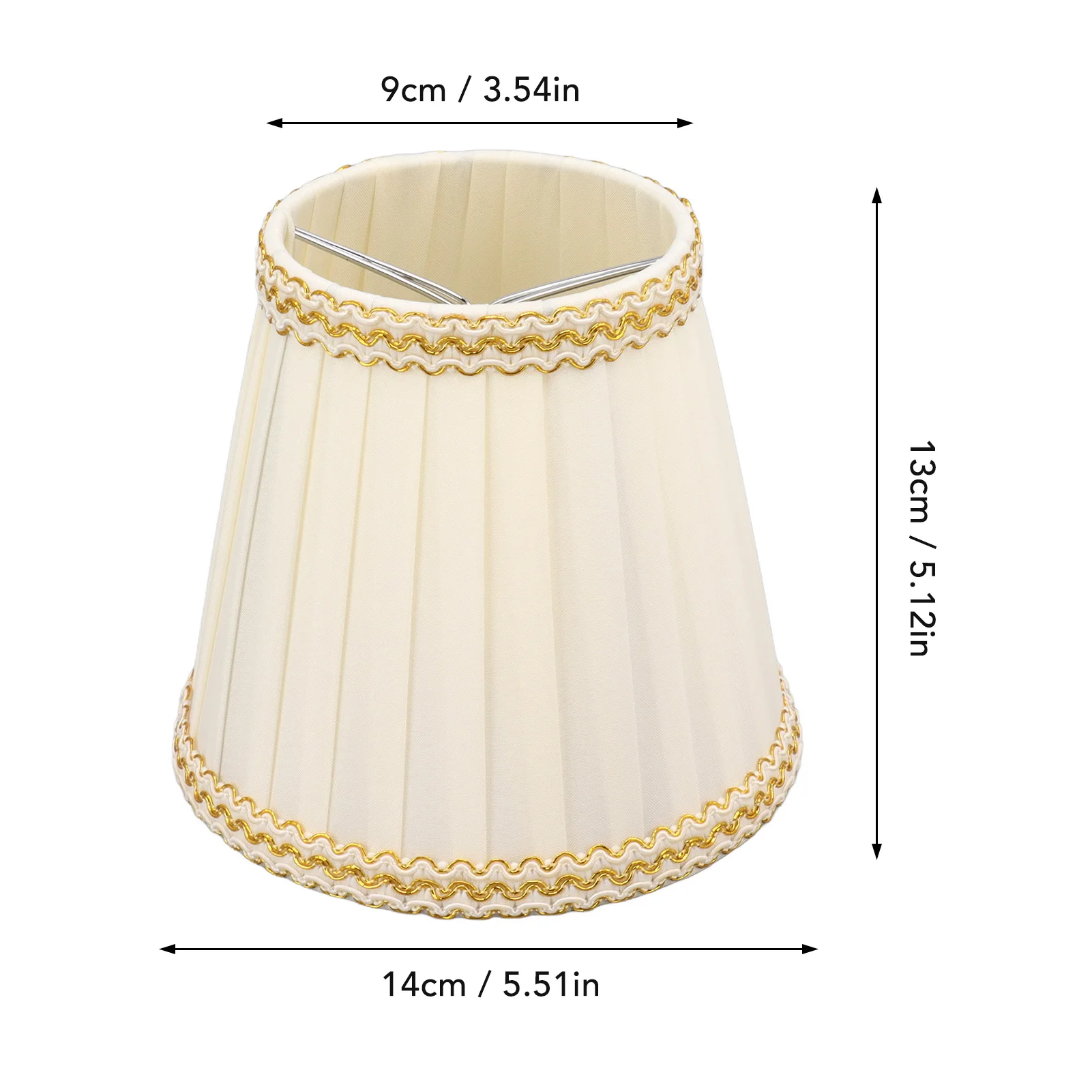 6Pcs Small Lamp Shade for E14 Bulbs Cloth Clip On Drum Lampshade for Table Lamps Chandelier Candle Bulbs Lighting Accessories