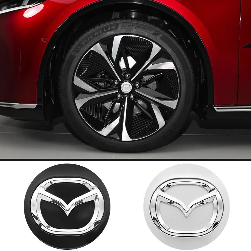 4PCS 56mm Car Wheel Hub Center Caps Rim Cover Badge Emblem For Mazda 3 6 Atenza Axela CX3 CX5 Demio MP MS RX8 2 Auto Accessories