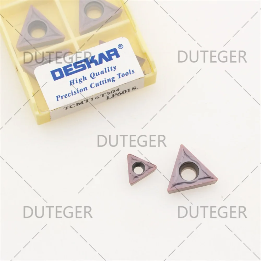 (10 pieces)Stainless steel blade with outer circle and inner hole (suitable for Daiska) TCMT110204 LF6018 TCMT16T304