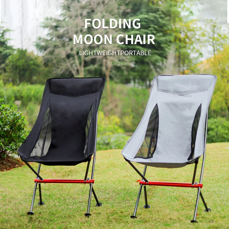 Portable Camping Chair Oxford Cloth Folding Lengthen Camping Seat for Outdoor Fishing BBQ Festival Picnic Beach Ultralight Chair