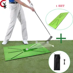 Direcional Golf Swing Practice Mat Golf Training Mat, Swing Track, Marcação Pad, Detecção de rebatidas, Ball Trace, 30x60cm