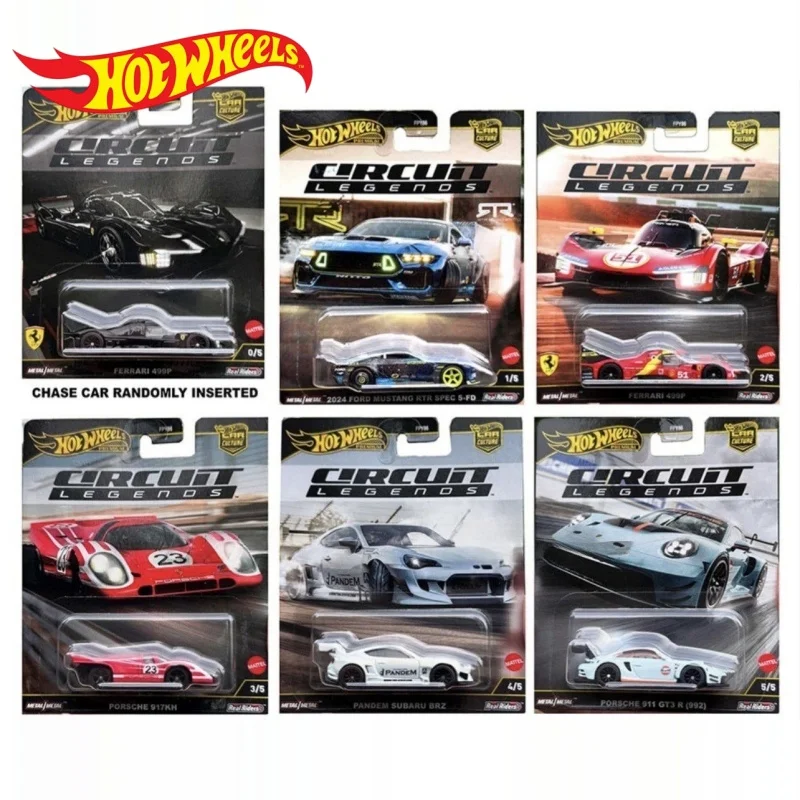 

Hot Wheels Car Culture Circuit Legends 1/64 Ferrari 499p,Porsche 917kh,Pandem Subaru Brz,Porsche911 Gt3 R Car Model Collection