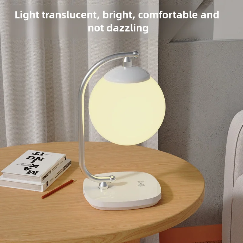 

Hot Selling Intelligent Atmosphere Desk Lamp Bedroom Bedside Spherical Warm And Creative Reading Eye Protection Lamp