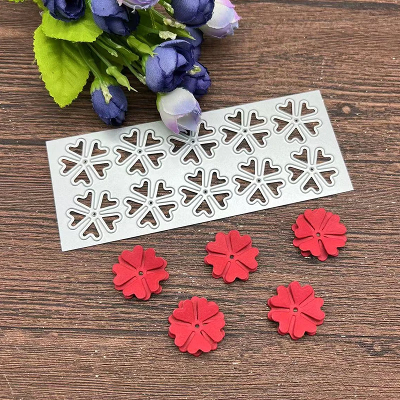 Nowe kwiaty Floret ramki do cięcia metalu szablony do DIY Scrapbooking dekoracyjne wytłaczanie szablon rzemieślniczy