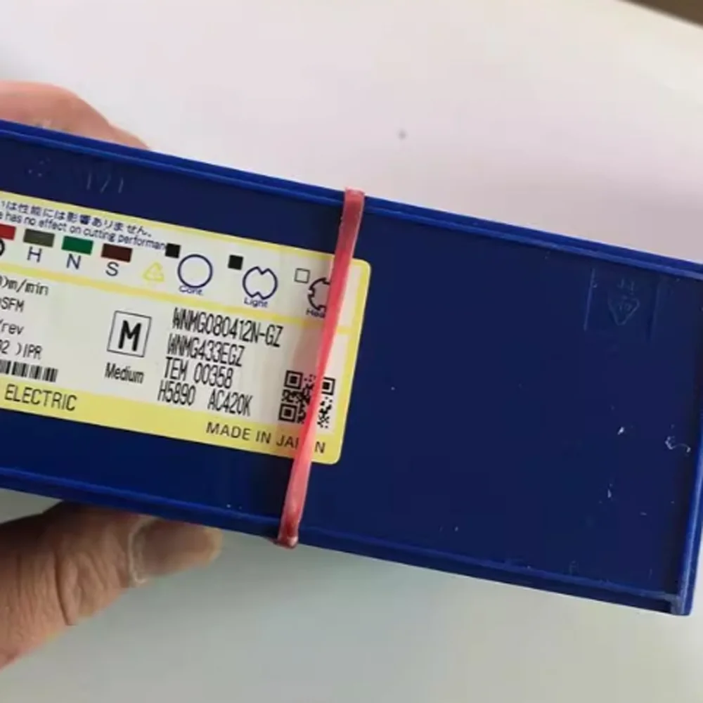 True No Fake WNMG 080404 N-GZ AC420K WNMG 080408 Твердосплавная пластина N-GZ AC420K WNMG 080412 Токарная пластина N-GZ AC420K для резака чавуна