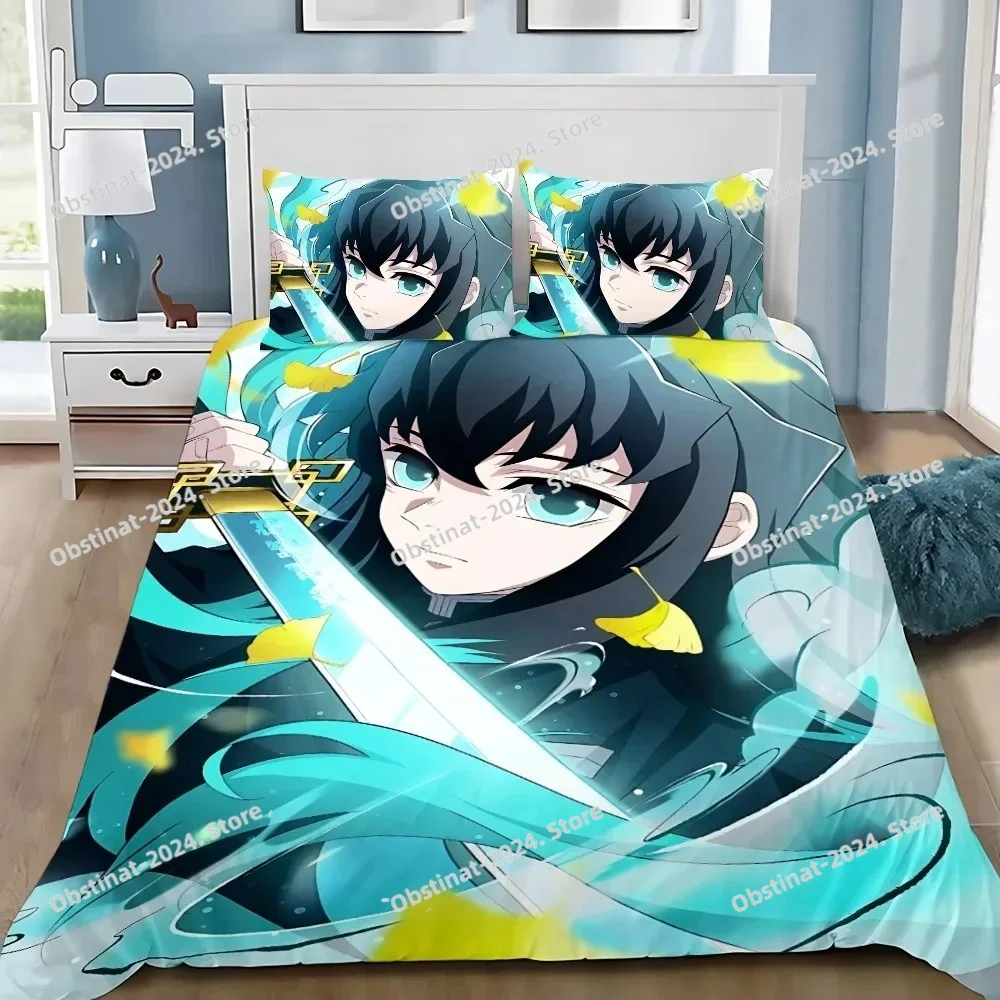 Copripiumino Federa M-Muichiro Tokitos Set Biancheria Da Letto Adulto Ragazzo Ragazza Decorazione Camera Da Letto Per Adulti Regalo Singolo Doppio Di Grandi Dimensioni