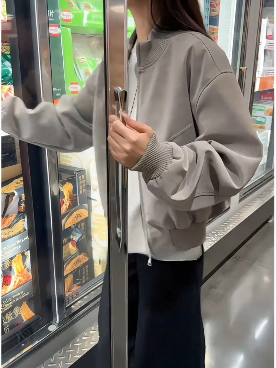 

Мужская кожаная куртка-бомбер Light ey Ombre в американском ретро-стиле, весенне-осенняя, свободного кроя, с широкими рукавами, в стиле бейсбольной куртки