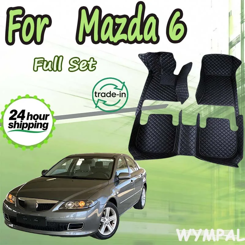 Car Floor Mats For Mazda 6 2006 2007 2008 2009 2010 2011 2012 2013 2014 2015 2016 2017 Auto Foot Pads Interior Accessories