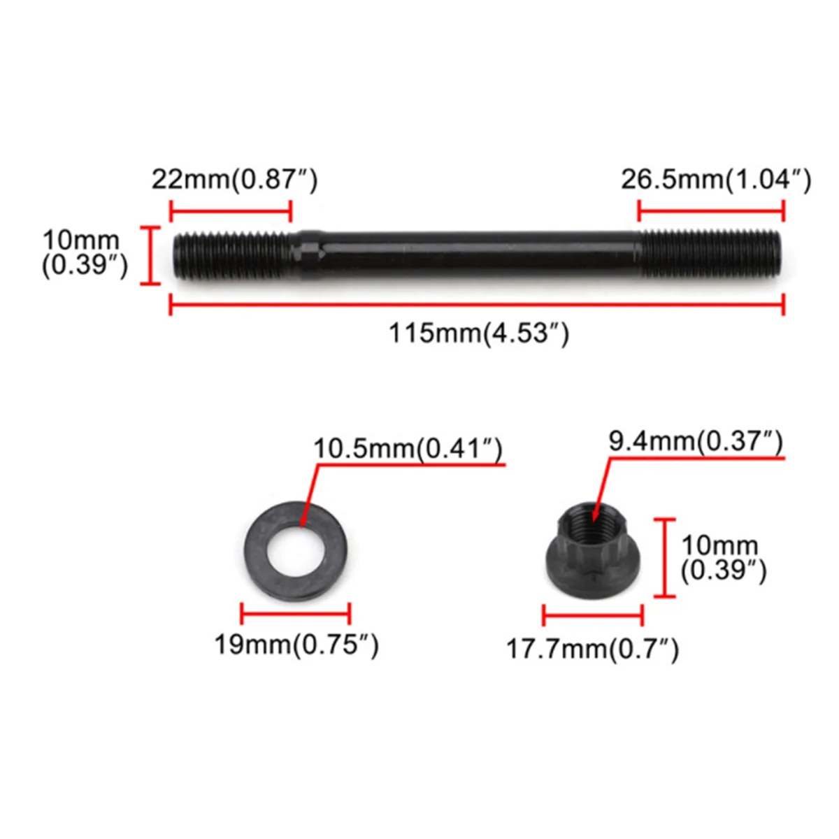 201-4302 Cylinder Head Stud Kit Engine Cylinder Head Bolt for BMW E36 325I 2.5L 6 Cyl M50 3.0L S50US 3.2L S52US Inline 6