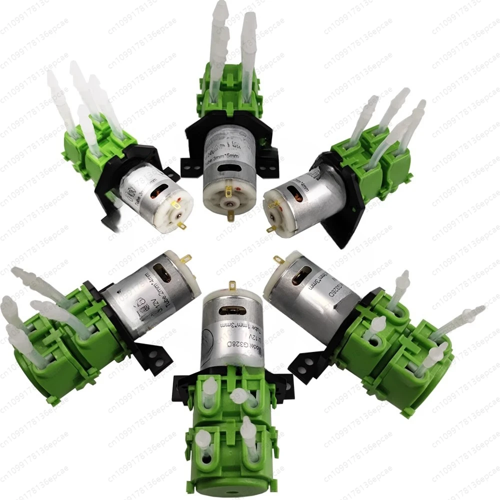 

Double-head peristaltic pump miniature 12V/24V water silent small water self-priming hose