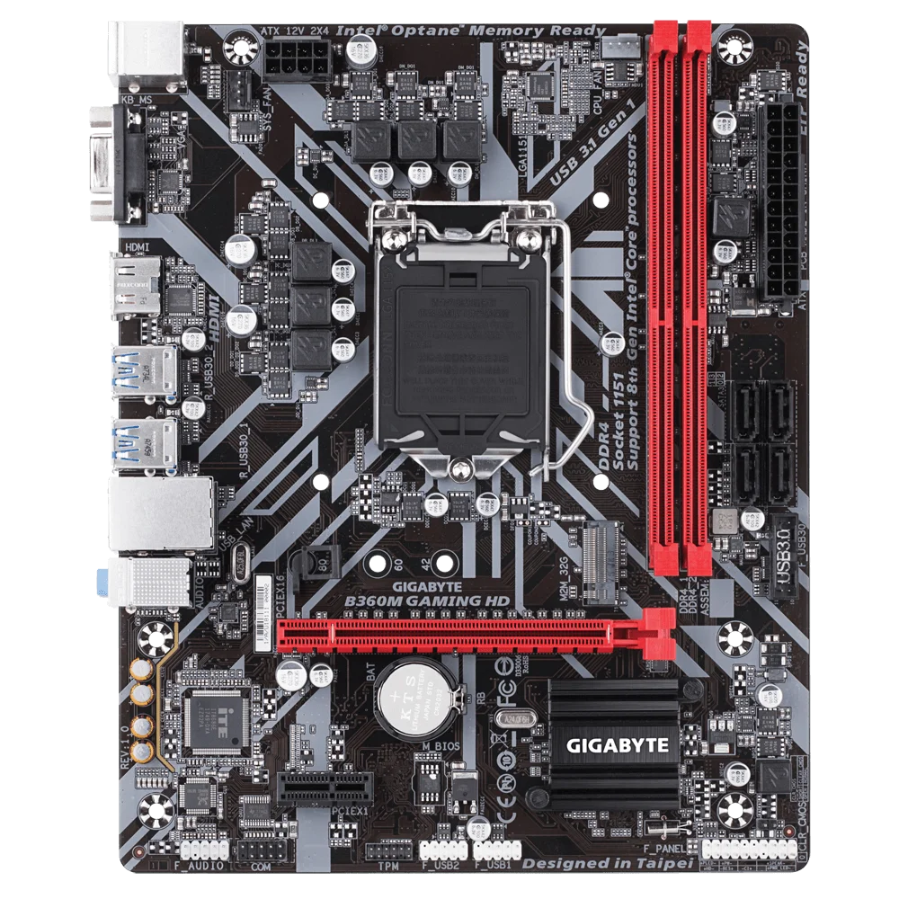 B360 LGA1151 Motherboard with 512G M.2 NVMe SSD Processor Core i7 8700 8700K 4 Tubes CPU Cooler Brand RAM 2*8G 16G DDR4 Memory