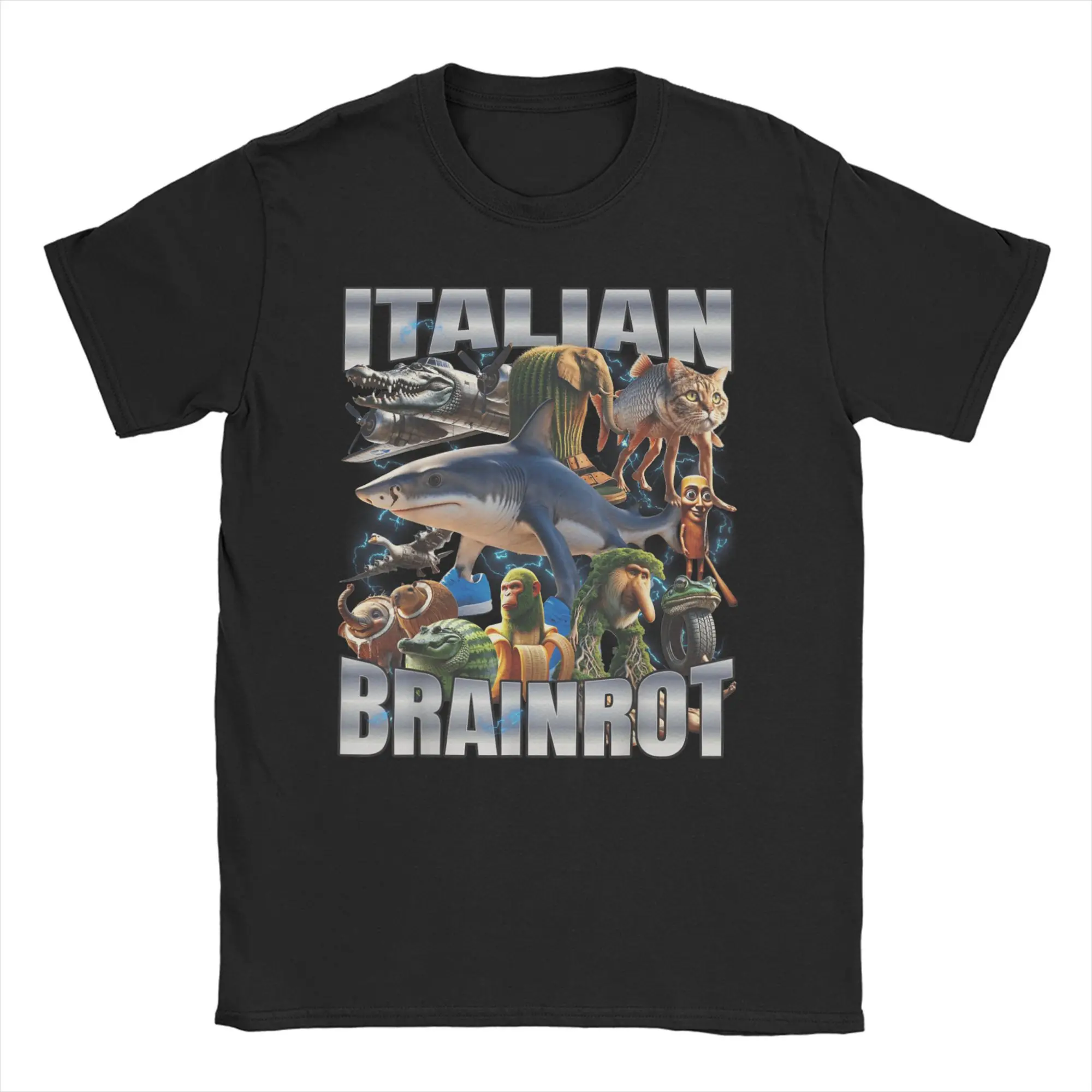 

Tralalero Tralala for Men Women T Shirts Italian Brainrot Meme Unique Tee Shirt Short Sleeve T-Shirts 100% Cotton Original Tops