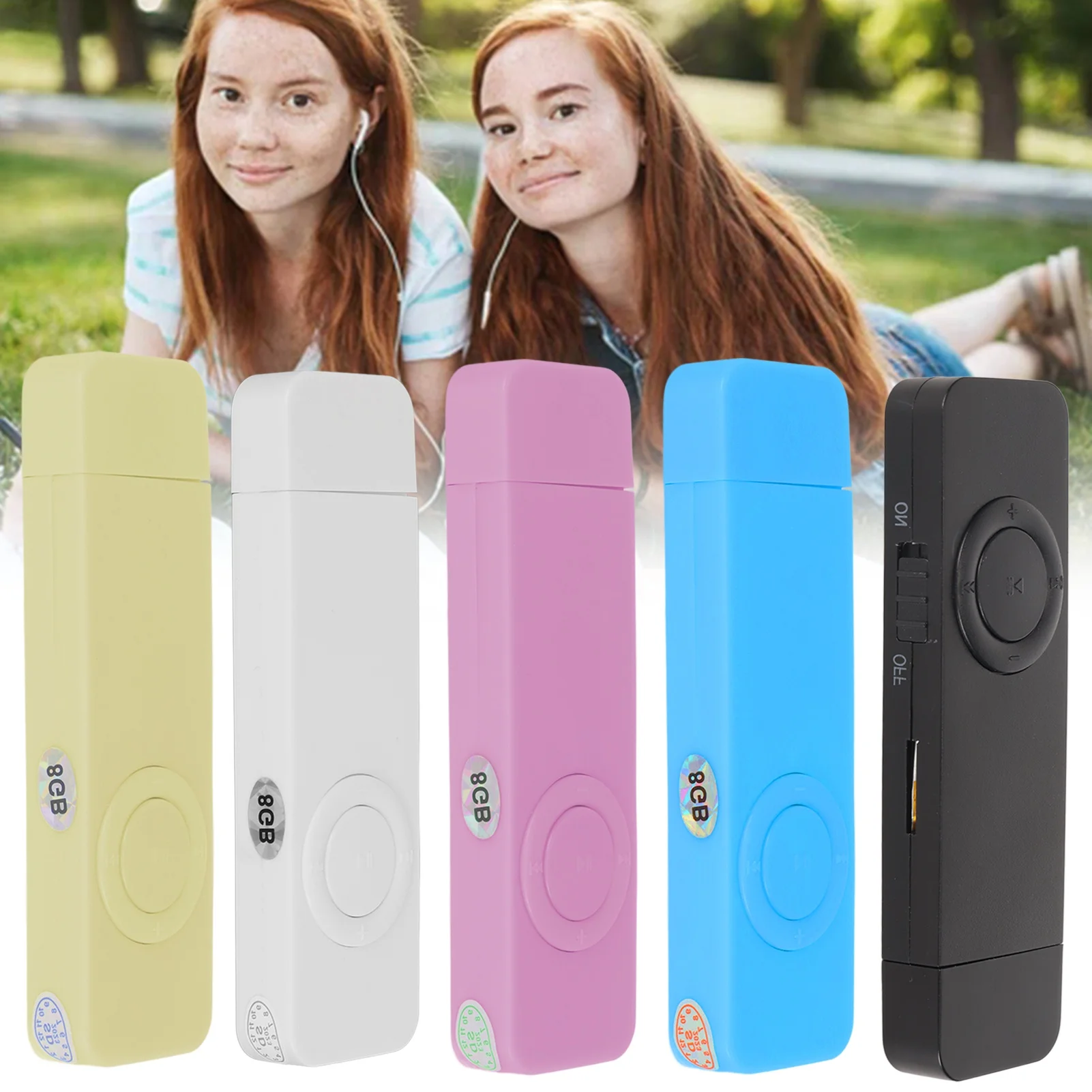 MP3 Player 8GB Memory 64GB Expandable USB Flash Drive Type Support OTG HiFi Lossless Sound Slim Portable Music Player MP3 Player