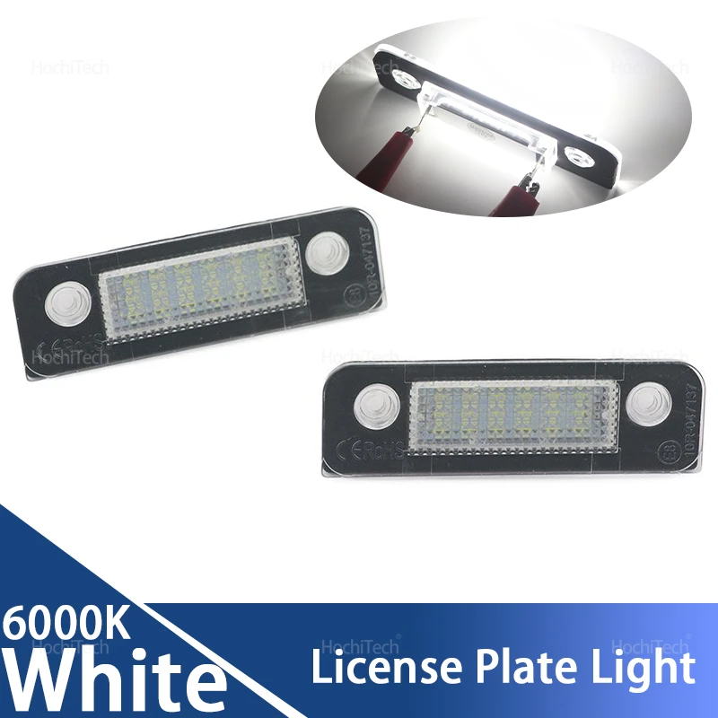 Rear LED SMD Number Plate Lamp 6000K License Light Car-Styling for Ford Mondeo 1996-2000 for Fiesta MK5 2001-2008 Fusion 01-11