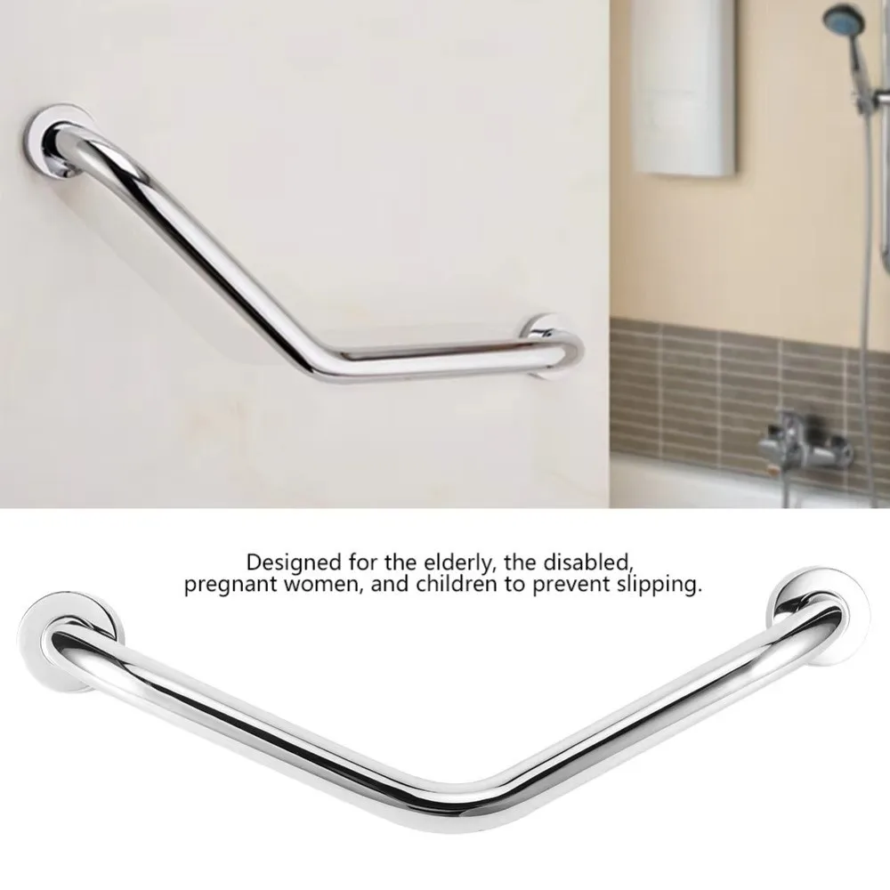 Stainless Steel Bathroom Handrails Thicken Non-Slip Grip Bathroom Balance Bars Advanced Auxiliary Balance Support Grab Rail