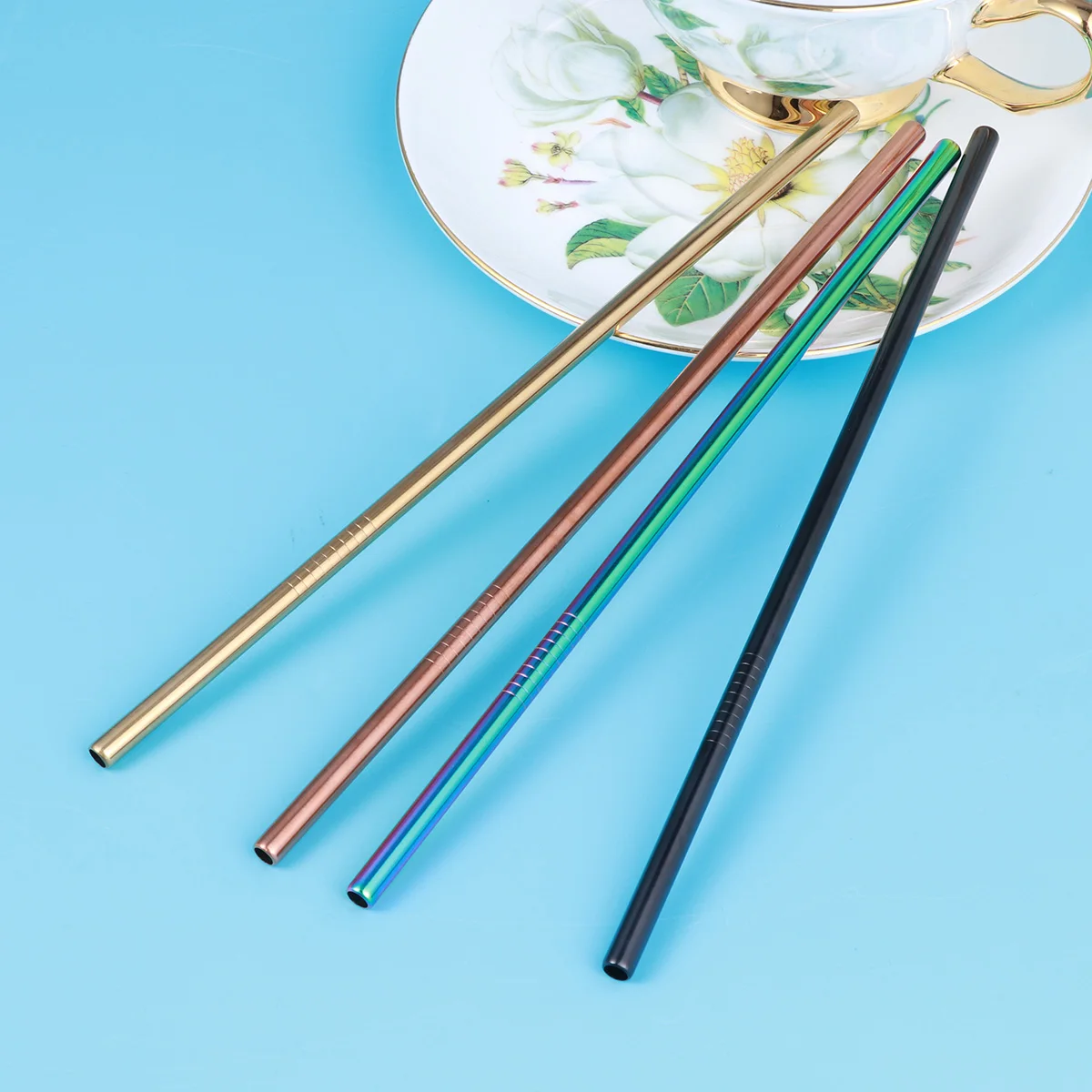 

Reusable Stainless Steel Straws 21 5x0 6cm Anti Rust Drinking Straw for Tumblers Milk Tea Eco Friendly Straight Metal