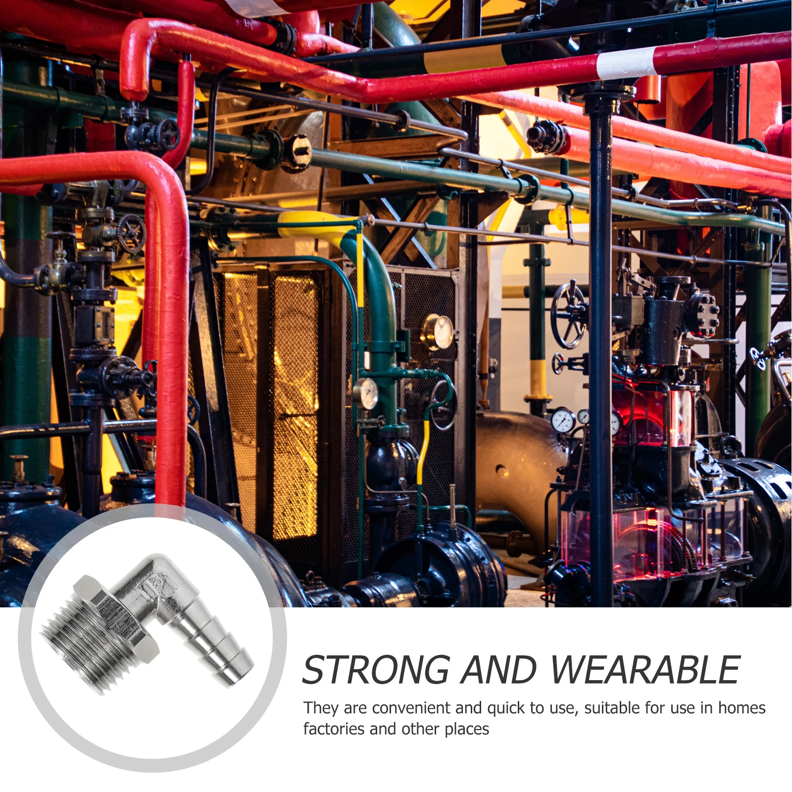 

Connector Rotating Silicone Tube Joint Compressor Air Hose Fittings Nickel-plated Copper