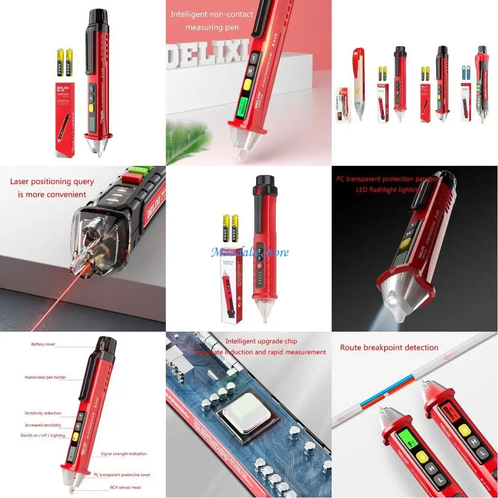 

U2JC Tester/Non-Contact Tester 90-1000V Live Wire Tester Pen
