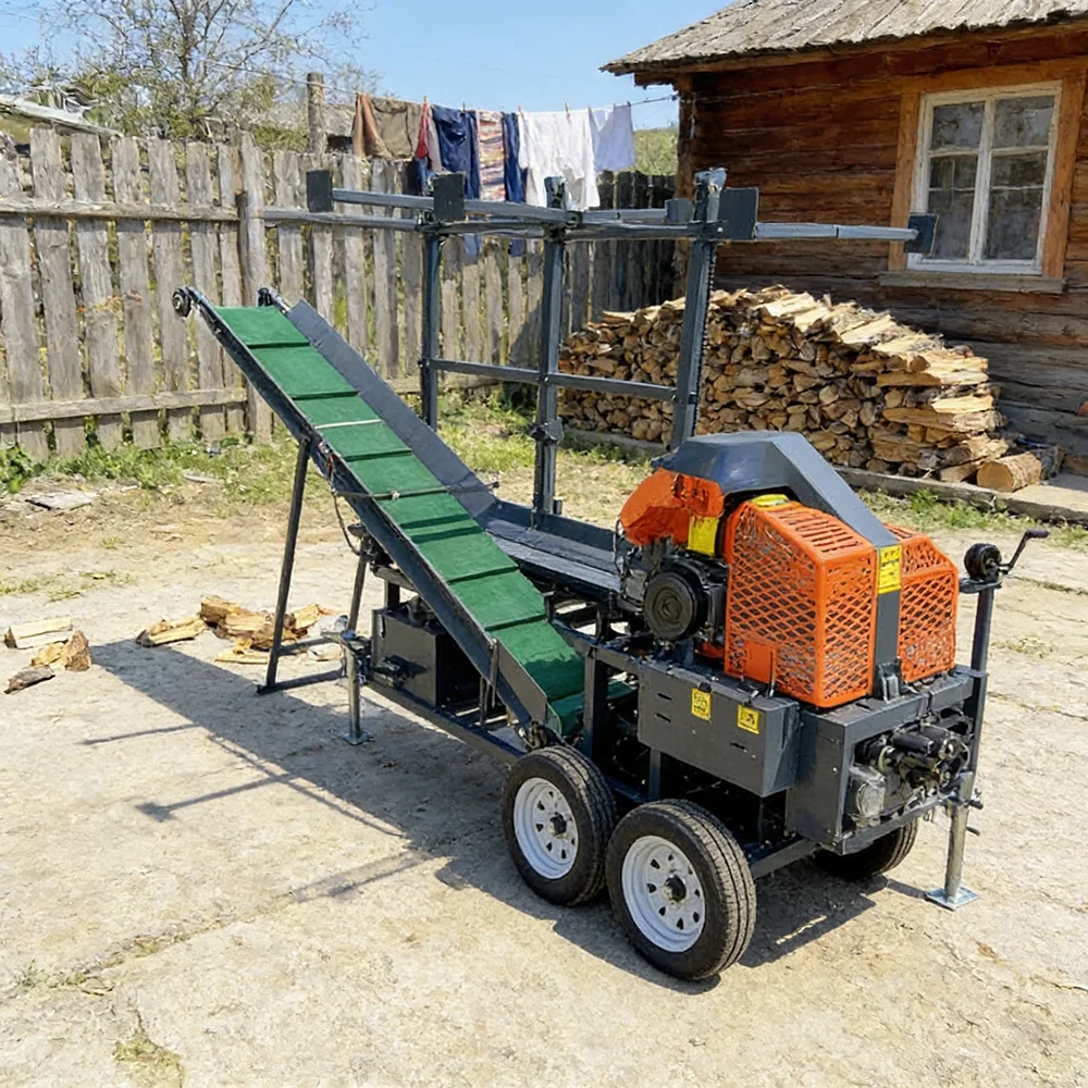 Compact Electric Wood Splitter 1500W 6 Ton with Stand for Home Firewood Processing