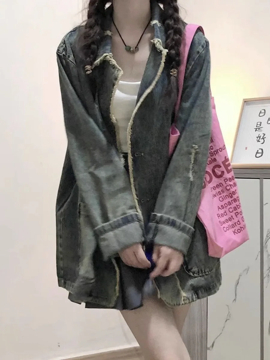 

Женские куртки Элегантная университетская длинная нашивка на молнии Декорированная Fahrradjacke Напечатанный нагревательный материал Цветной верхний костюм Личность