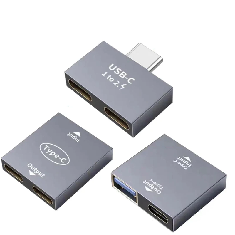 USB C Splitter Hub Convter Adapter Type C Coupler Extender Extension Connector for USB C Device