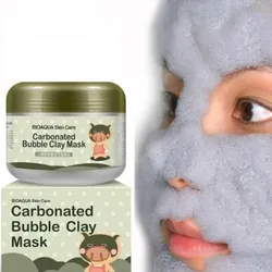 Mascarilla de arcilla de burbujas carbonatadas, hidratante, Limpieza Profunda, 100g, nutritiva, cuidado de la piel y embellecedor de la piel, crema facial