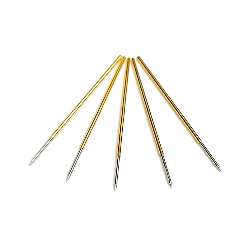 100 PCS/Pack PL50-B1 Straight-up Pointed Spring Test Pin 0.68mm Outer Diameter 27.8mm Long PCB Probe