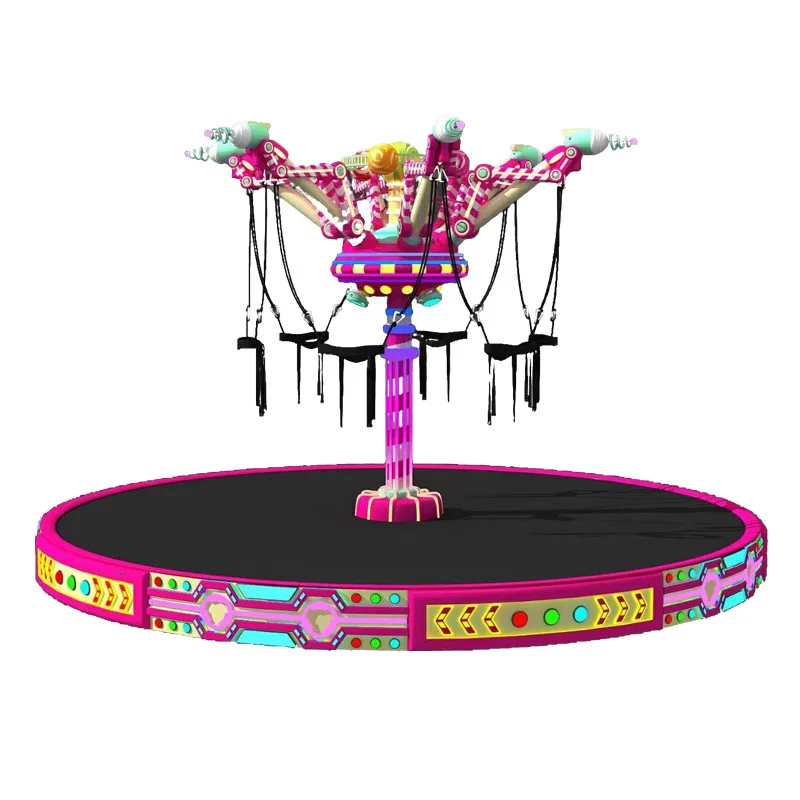 Children's play guitar trampoline 6 people luminous trampoline giraffe spin