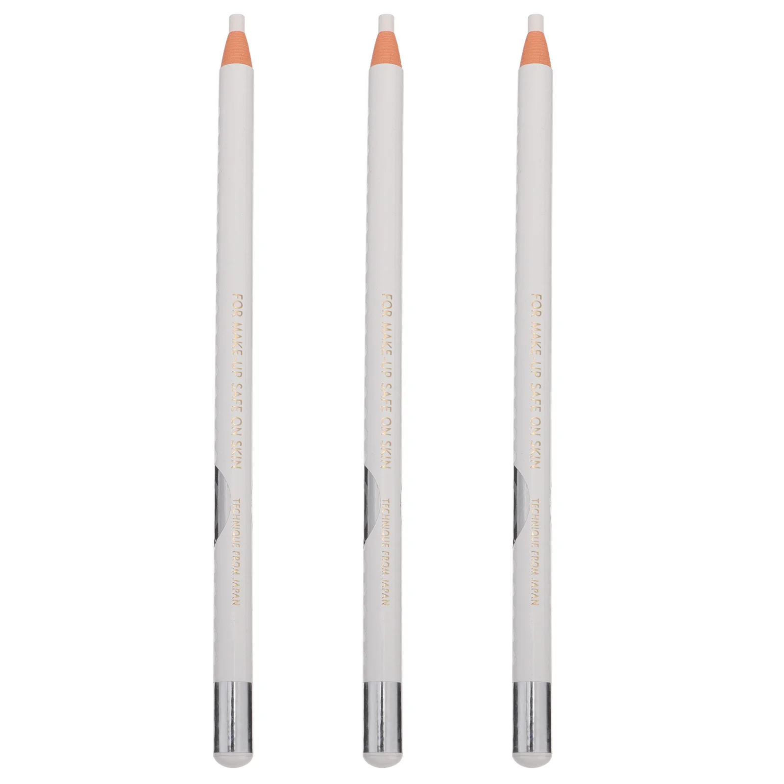 

3Pcs White Eyebrow Pencil Precise Texture Strong Stretch Performance Eyeliner Shadow Highlighter Open Eye Corner Makeup Pen