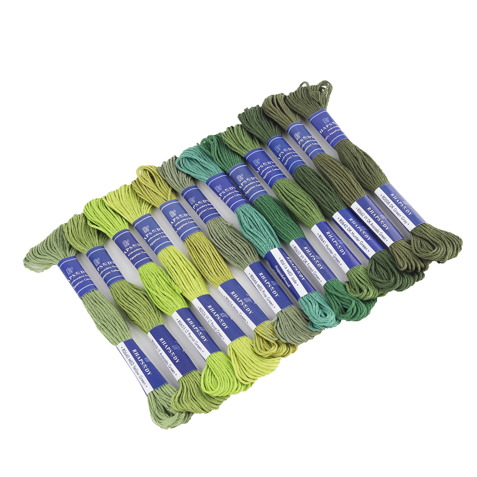 Rhapsodie dmc Qualität ägyptische Baumwolle Stickerei Zahnseide 6 Strang doppelt mercer isierten Kreuz stich faden 12 Farben Set 8 Meter Strang – Detail 20