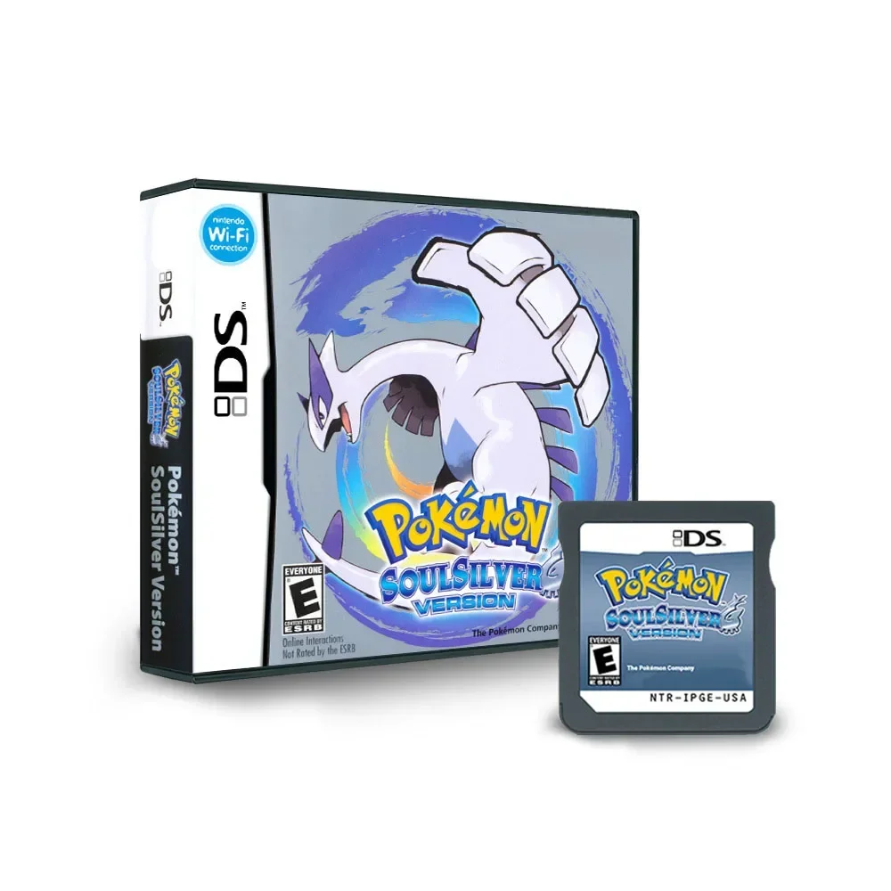 Pokemon NDS Game Card Diamond Pearl Soul Silver Heart Gold Platinum US Edition (R4 Card Edition)
