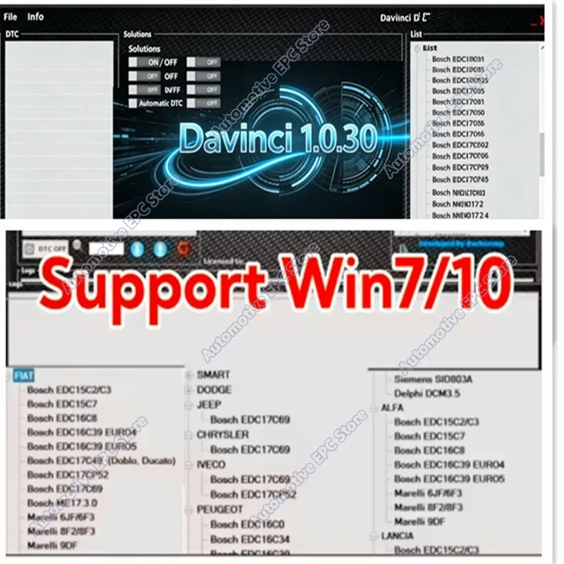 2026 hot selling newest   Dav-in-ci 1.0.30/1.0.28 Software Support Win 7/10 D.a-vin-ci 1.0.30 - Software