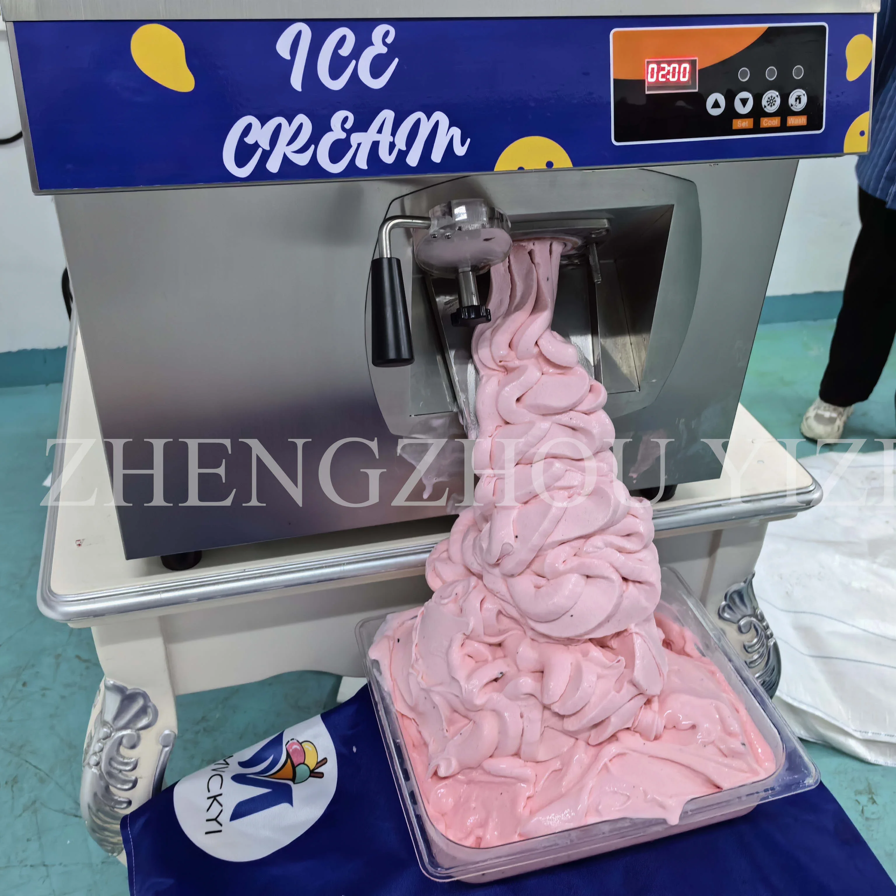 Desktop Portable Hard Ice Cream Mixer Small Commercial