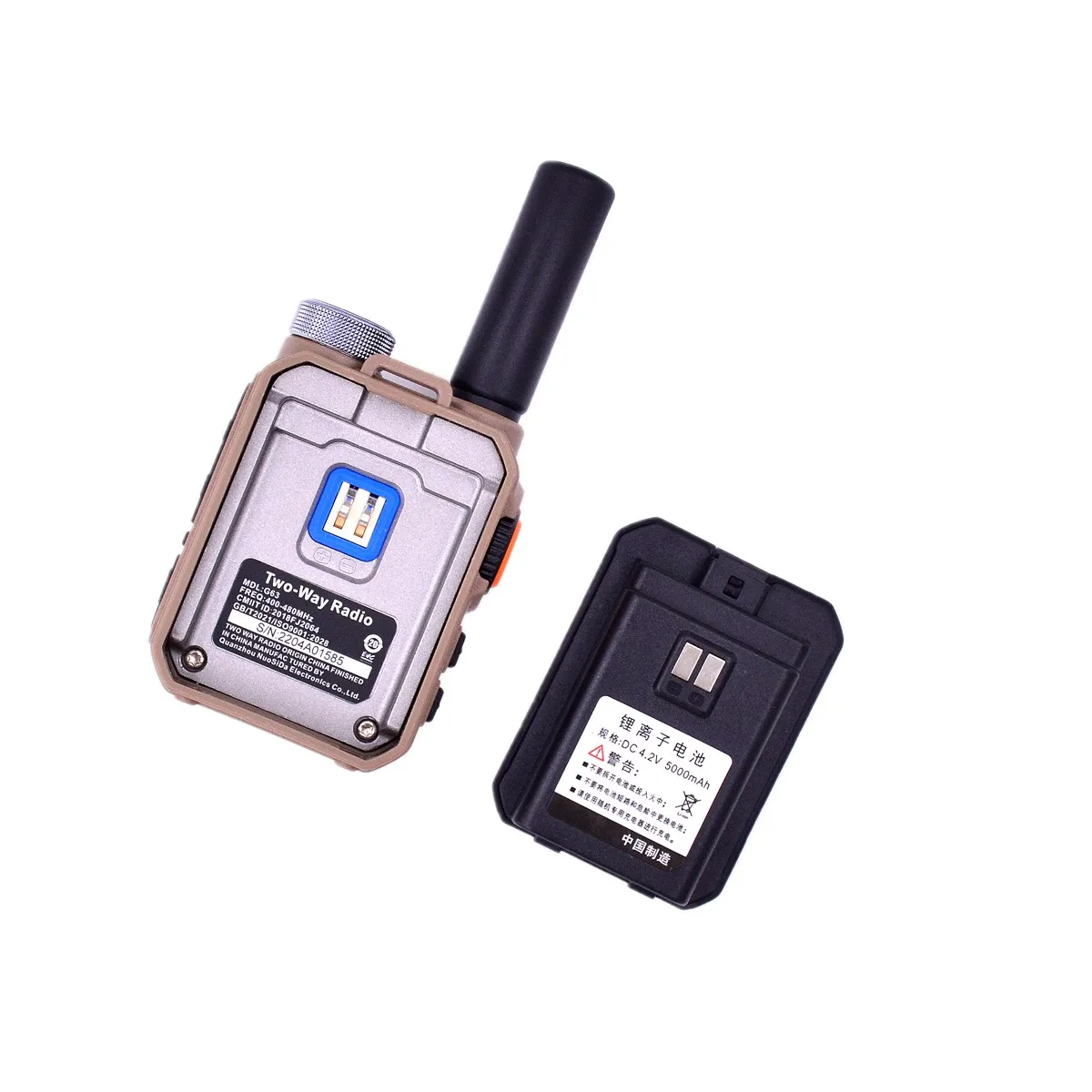 G63 Walkie Talkie TYPE C Charge Port 400-480Mhz Ham FM Transceiver One Key Fast Scan Copy Frequency Wireless Communication