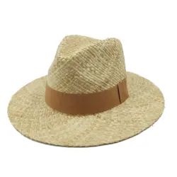 Raffia Beach Hat Summer Straw Hats For Women Luxury Straw Women Men Panama Lady Girl Outdoor Vacation Shade Straw Hat Sun Hat