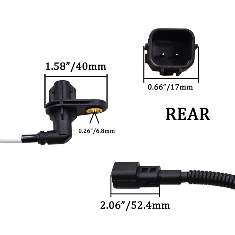 Front ABS Wheel Speed Sensor For Hyundai I20 2014 2015 2016 2017 2018 59830-C7000 59810-C7000 59830C7000 59810C7000