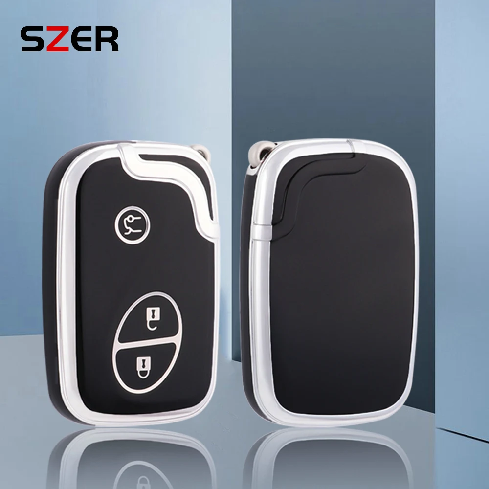 3 Buttons Soft TPU Remote Car Key Fob Case Cover Fit for Lexus GS460 GS450h GS430 RX450h CT200h HS250h LS460 ES350 IS350 IS250