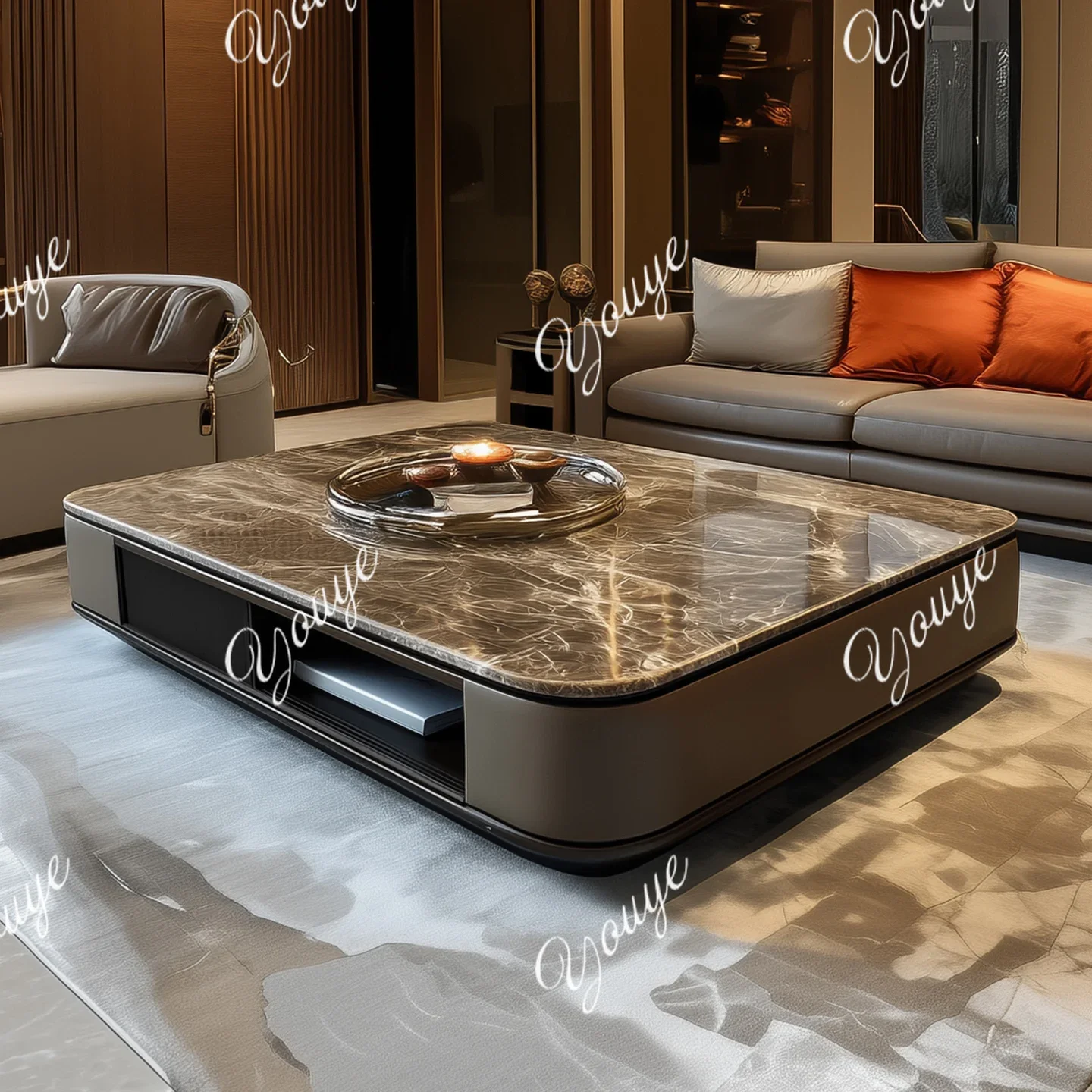 XS Marble Coffee Table Flat Large Apartment New Light Luxury High-end Modern Spot High-end Villa