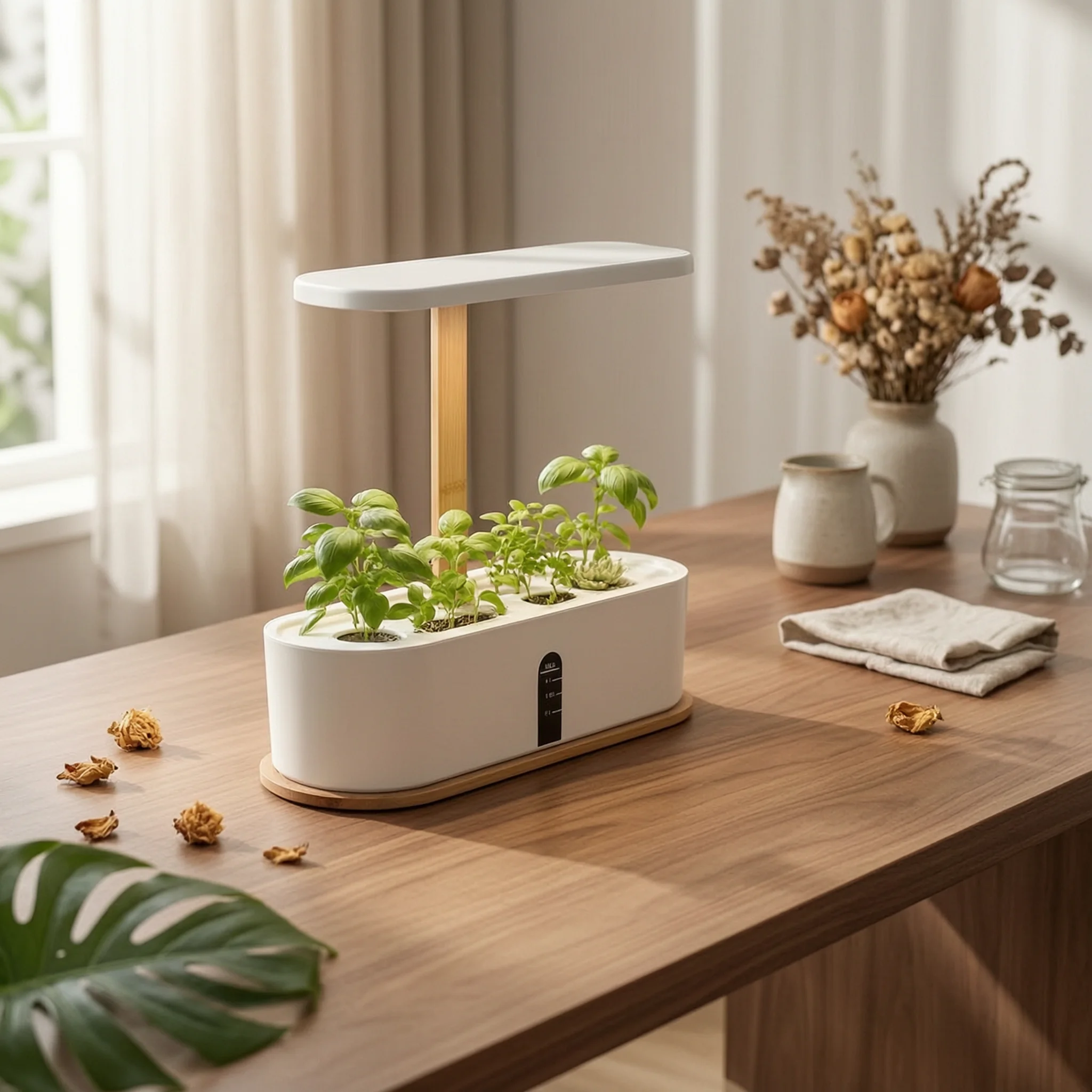 Hydroponic Planter with LED Grow Illumination areaSaving Indoor Hydroponic Garden Indoor Garden with LED Grow Light