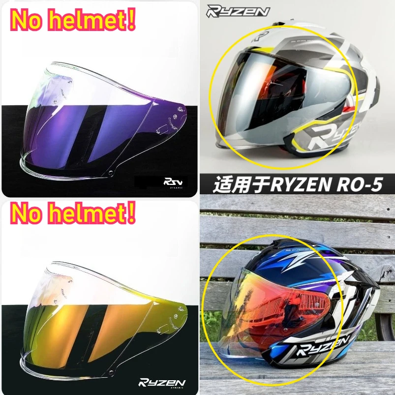 

Ryzen Motorcycle Helmet Half Helmet Lens for RO-5/AR839/AR801 Helmet Dustproof Anti-uv Windshield Motorcycle Helmets Lens