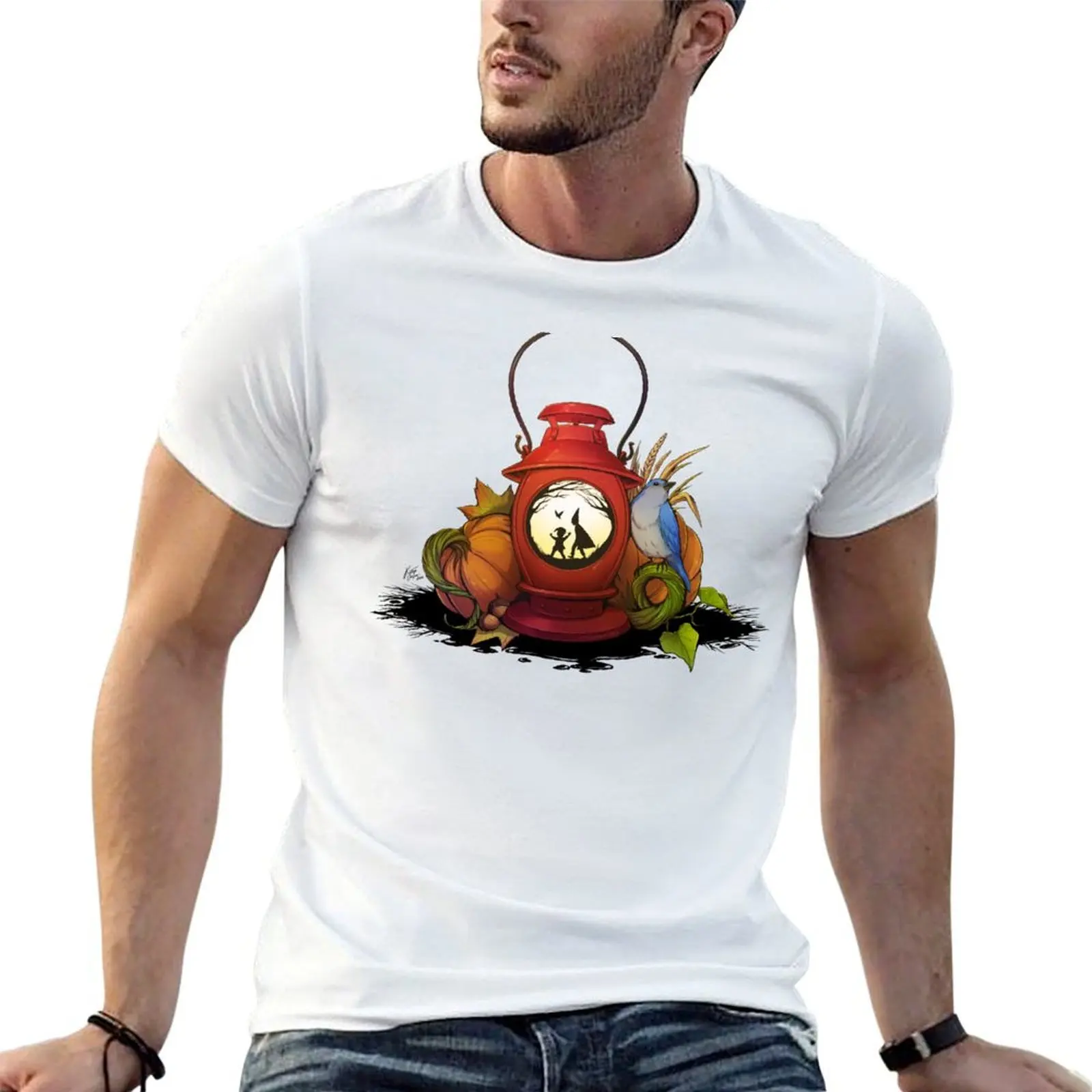 

OtGW: The Lantern T-Shirt men t shirt cotton 100% t shirt man luxury man t shirts for men casual T-shirt