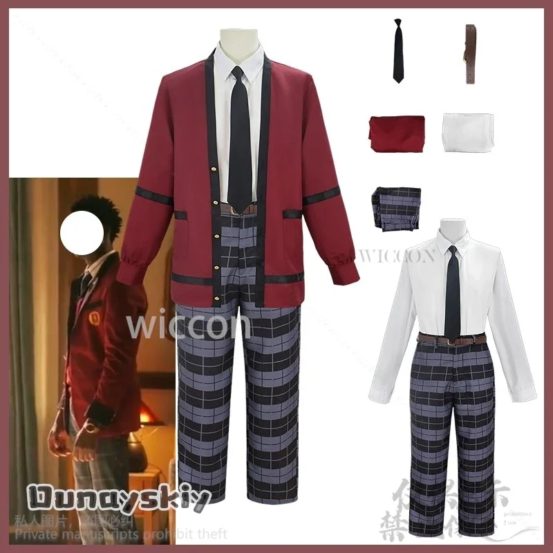

CosplayBETT Anime Live-Action Ryan Cosplay Japanese DK School Uniform Dress Coat Shirt Tartan Pants Belt Necktie Suzui Ryota Cus