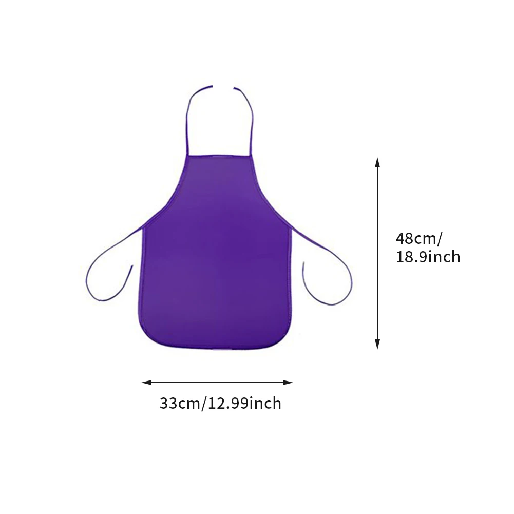 12pcs Kids Non-woven Fabric Apron Class Craft Art Painting Children Apron Disposable Safety Cleaning Apron Student Drawing Bib