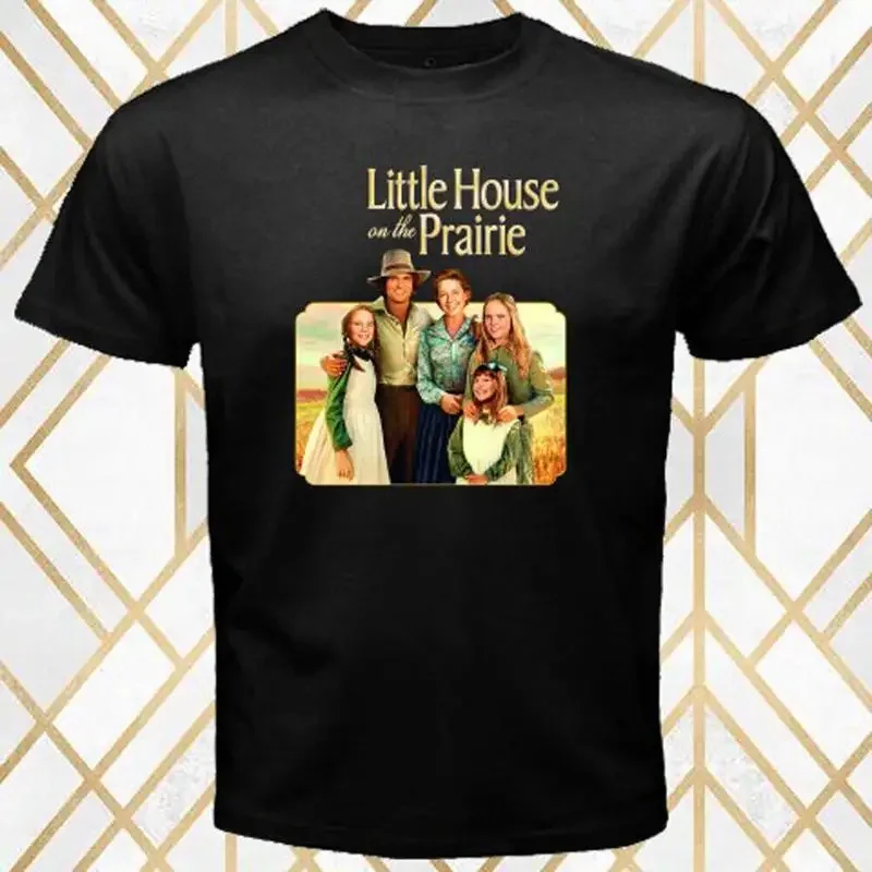 Little House On The Prairie TV Series Men's Black T Shirt Size S 3XL
