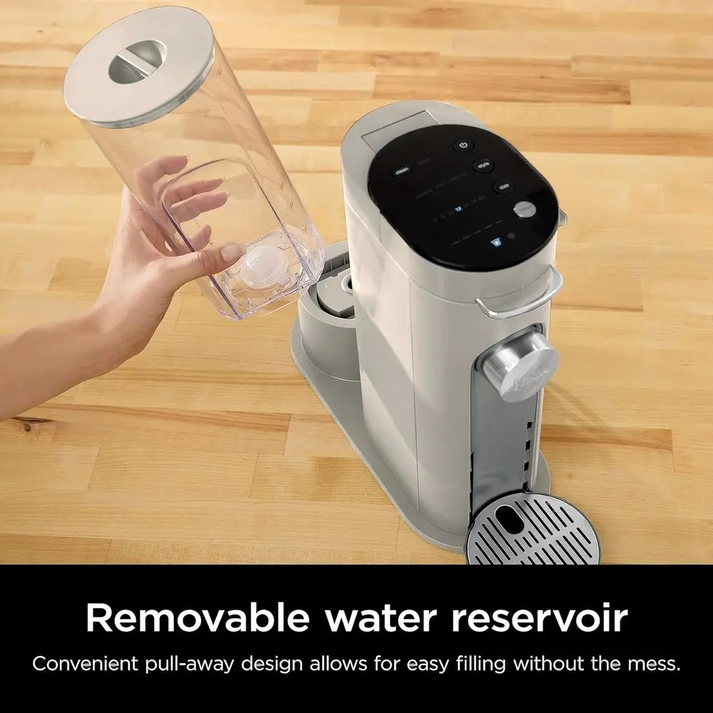 Pods & Grounds Single-Serve Coee Maker, K-Cup Pod Compatible, Brews Grounds, Compact Design, 56-oz. Reservoir, 6-oz. Cup to 24-o