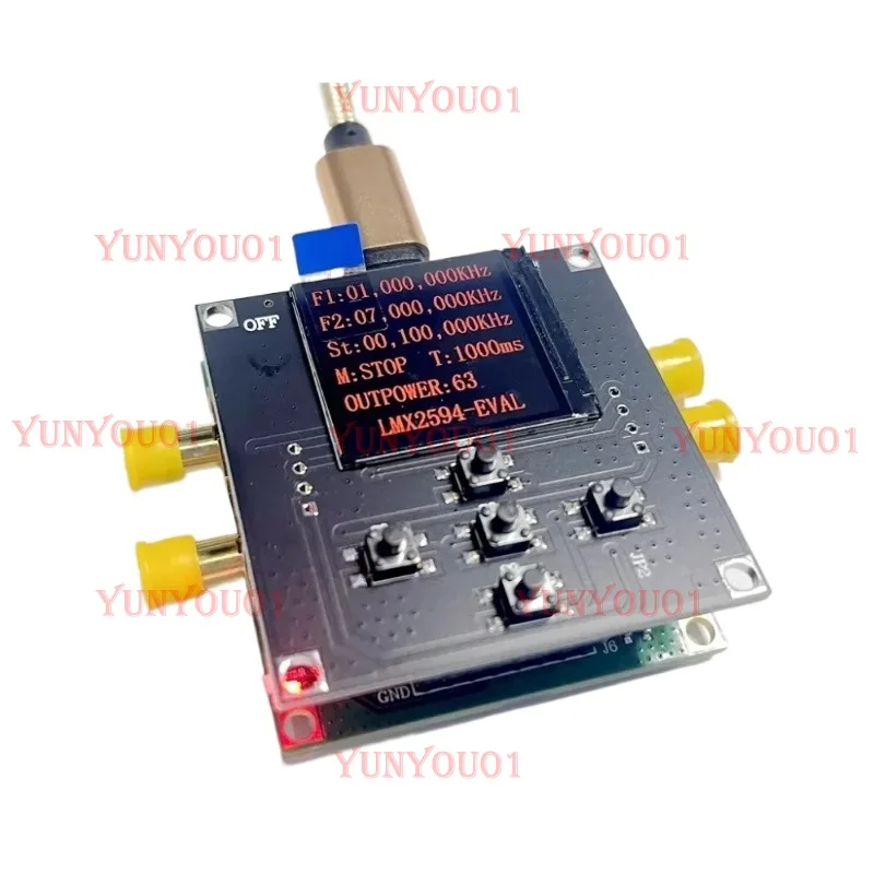 LMX2594 Synthesizer Development Board PLL Phase-locked Loop 10M-15GHz High-frequency Microwave Signal