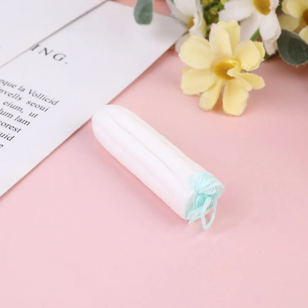 

50Pcs Sanitary Tampons High-Grade Cotton Finger Push- Portable Menstrual Supplies Comfortable Super Absorbent One-Time