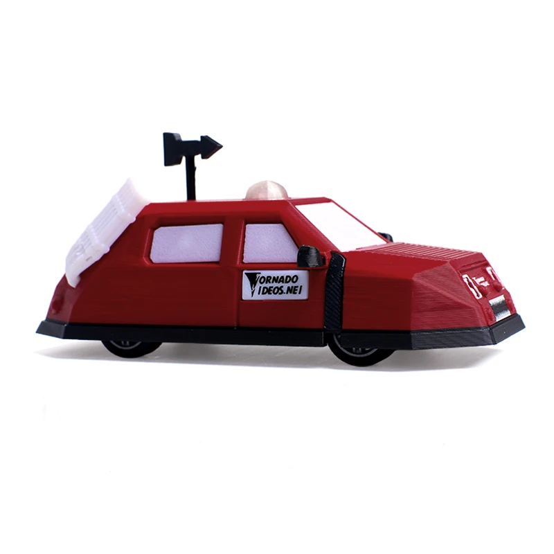 SRV Dominator 1 Automodell Storm Chaser Tornado Research Replika mit Luftkanone & Gummireifen, statisches Sammlermodell für Hobby-Fans – Detail 9