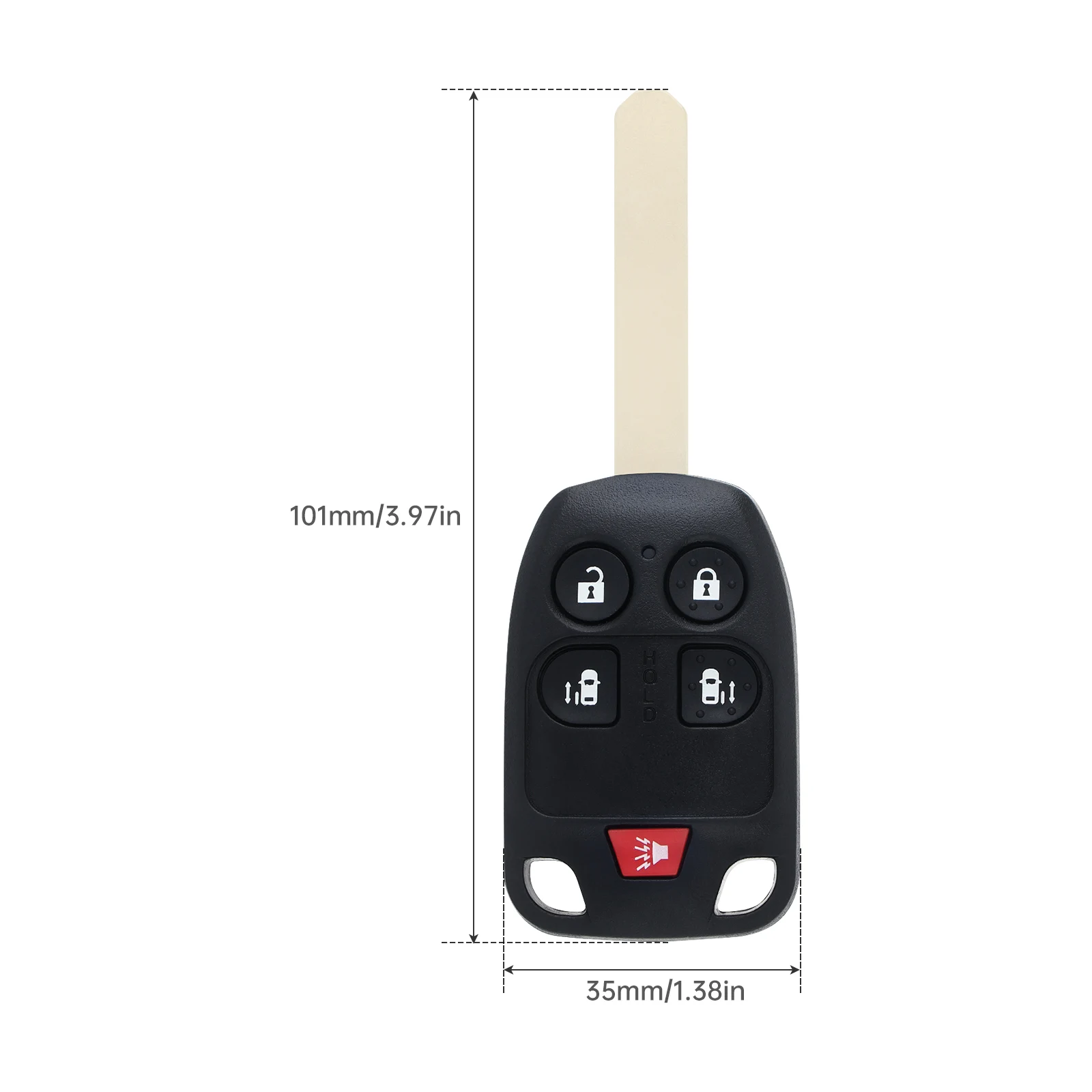 5 6 Buttons Remote Car Key Fob Shell for Hon-da Odys-sey 2011 2012 2013 N5F-A04TAA Keyless Entry Key Case Cover  Replacement