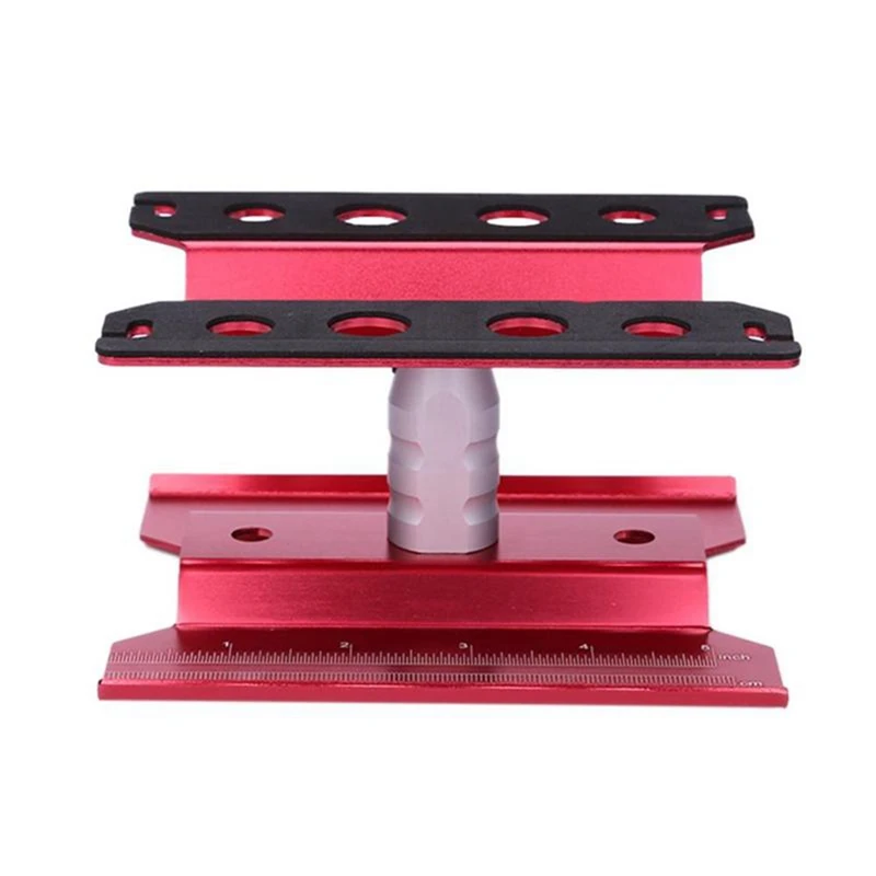 

3X Metal RC Car Workstation Work Stand Repair 360 Degree Rotation For 1/8 1/10 1/12 1/16 Scale Models,Red